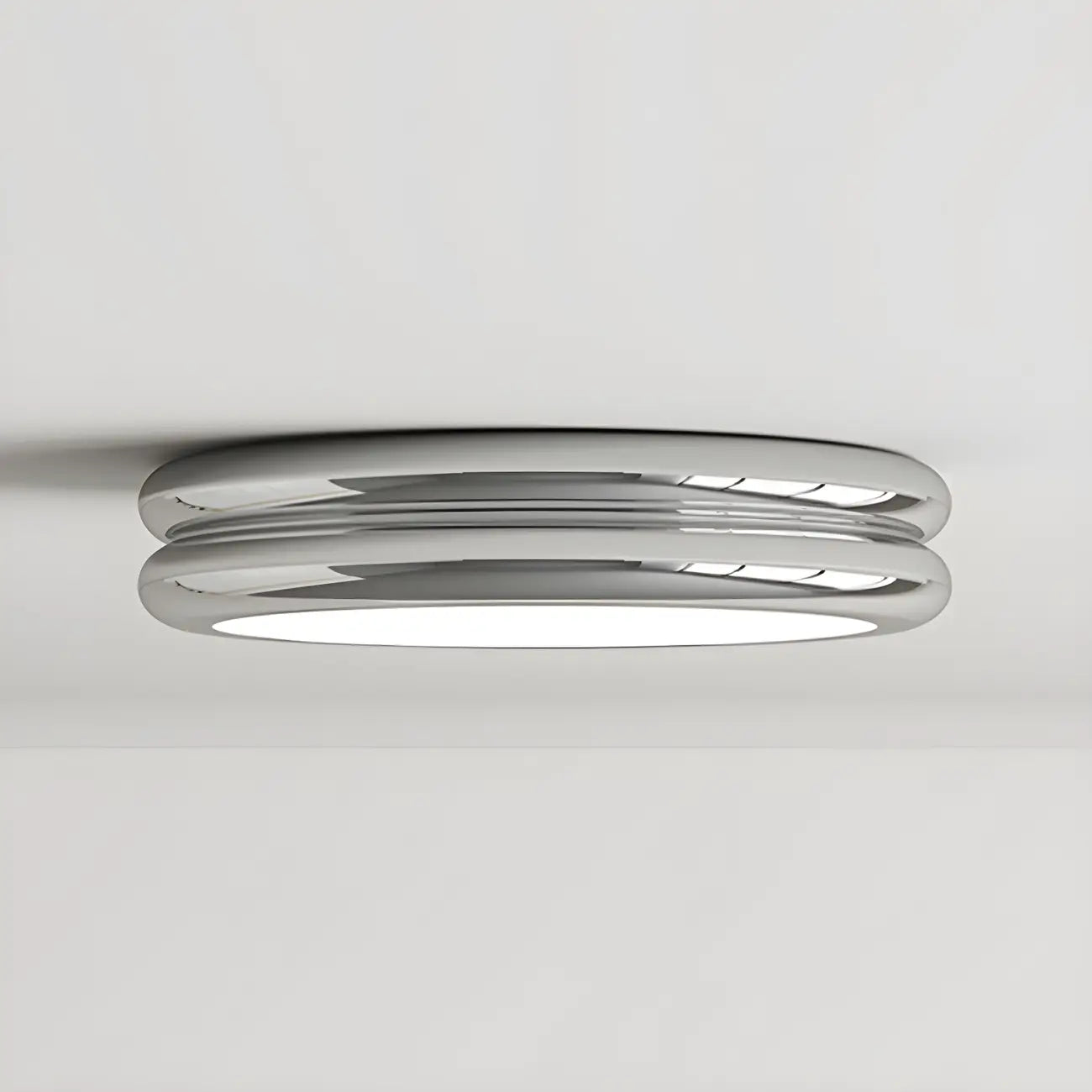 Plafonnier LED moderne à double cercle et à intensité variable