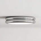 Plafonnier LED moderne à double cercle et à intensité variable