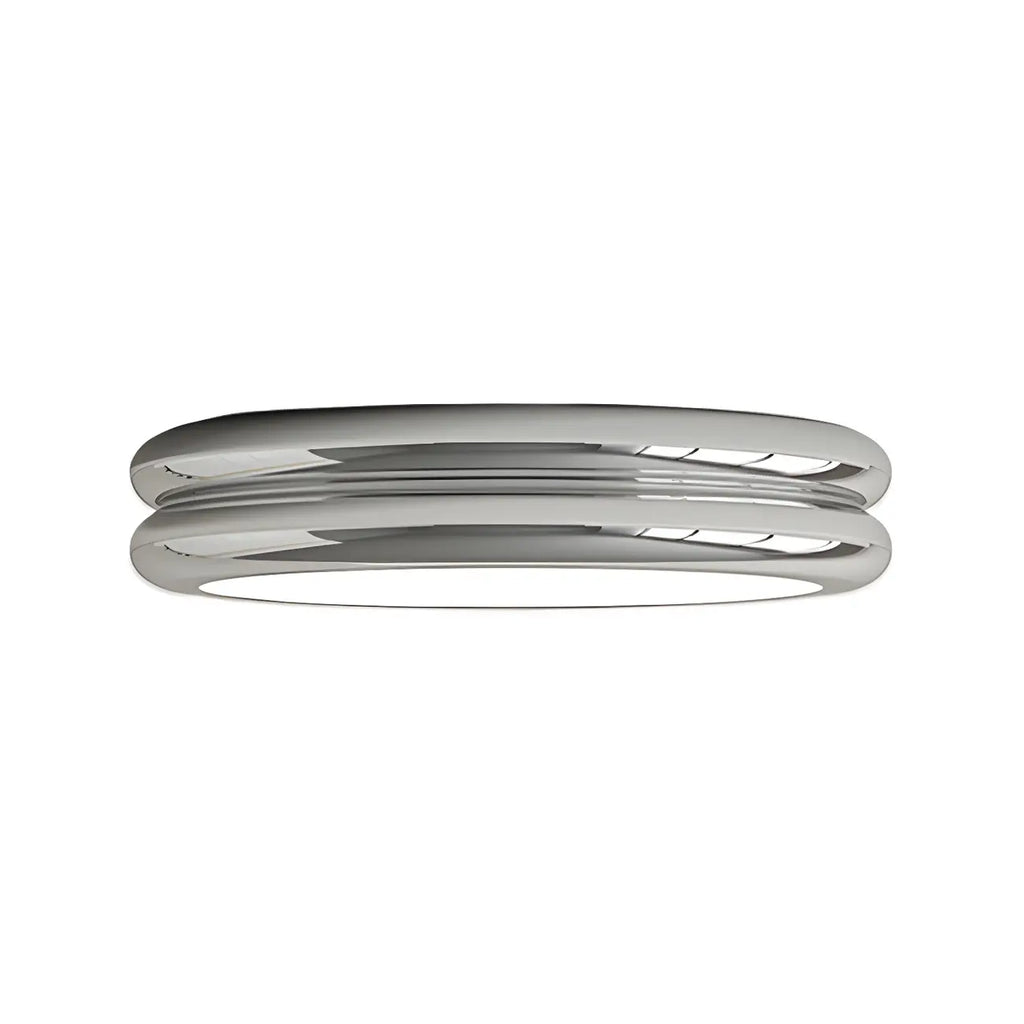 Plafonnier LED moderne à double cercle et à intensité variable