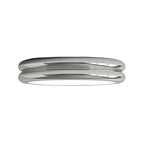 Plafonnier LED moderne à double cercle et à intensité variable