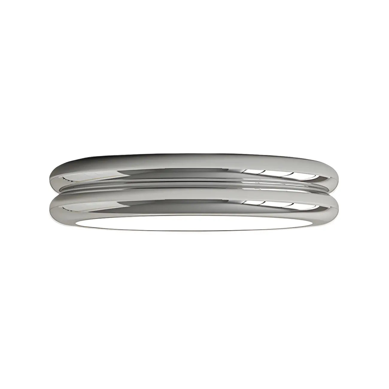 Plafonnier LED moderne à double cercle et à intensité variable