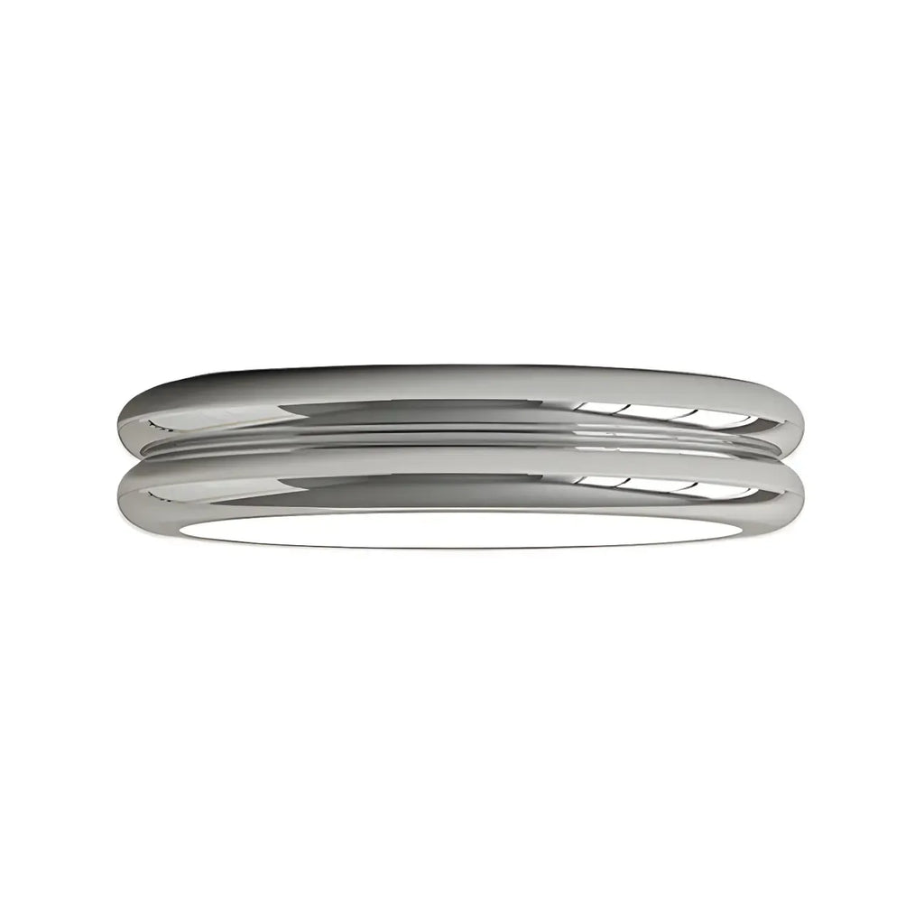 Plafonnier LED moderne à double cercle et à intensité variable