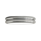 Plafonnier LED moderne à double cercle et à intensité variable