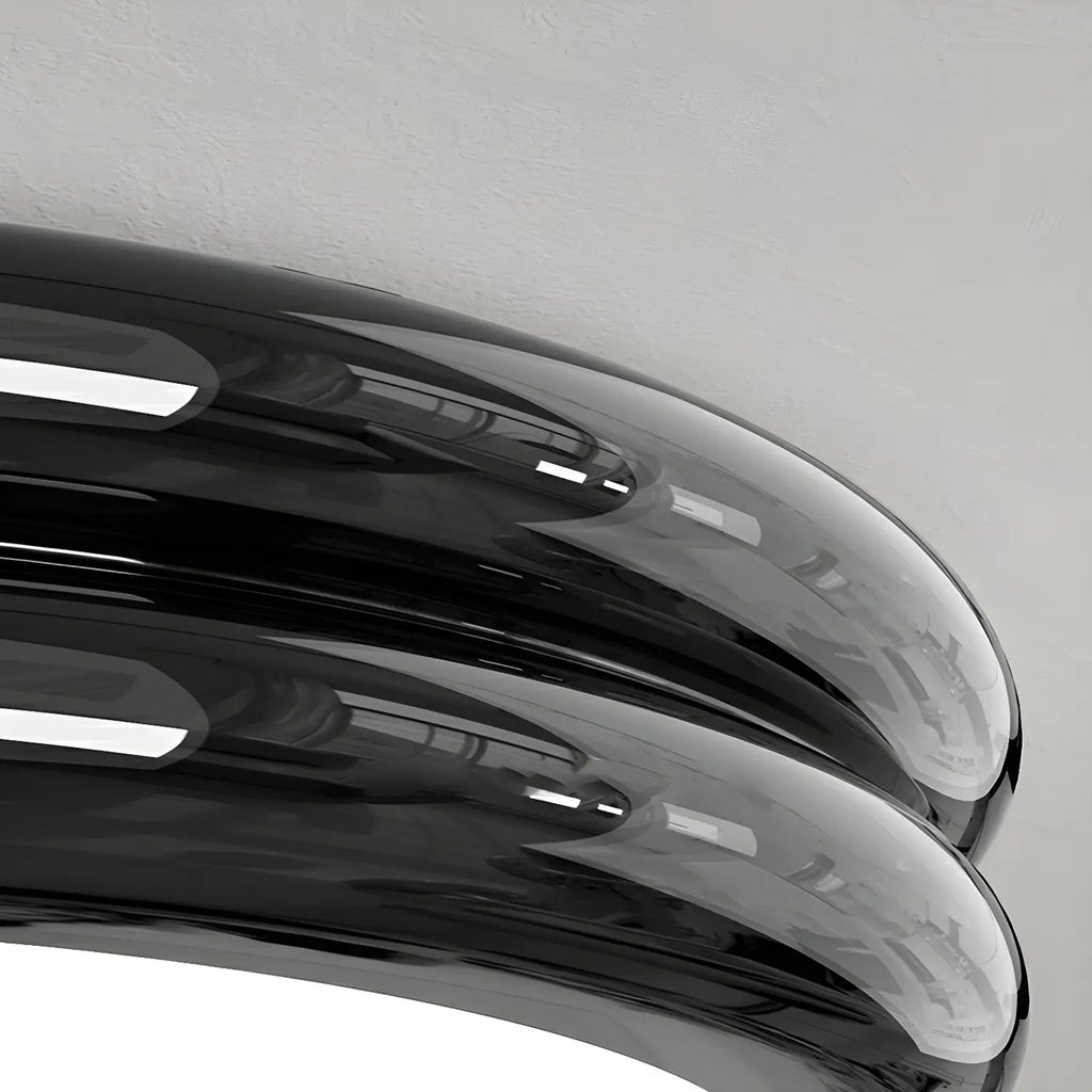 Plafonnier LED moderne à double cercle et à intensité variable
