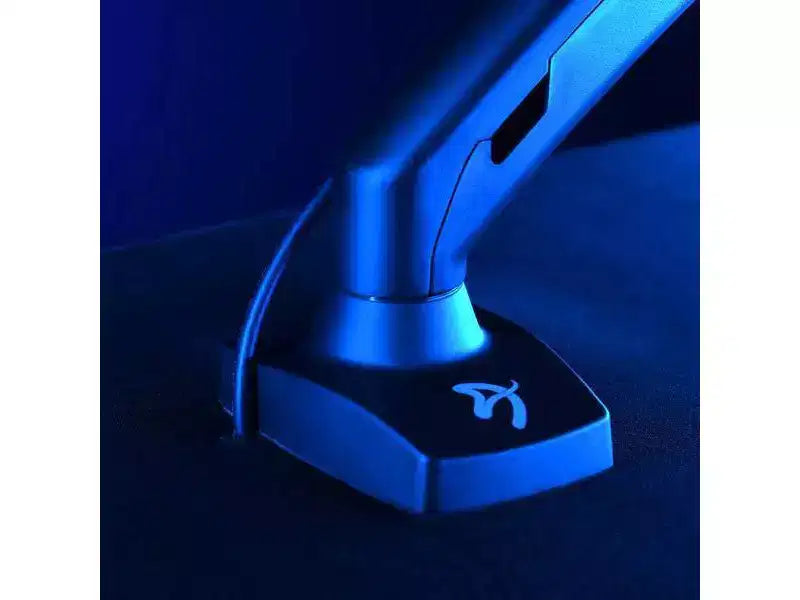 Tappetino per Mouse Lavabile da Gaming e Ufficio Curvo Ultrawide Arozzi Special Edition e 3 Fori Personalizzati per Supporti Monitor con Gestione Cavi