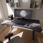 Tappetino per Mouse Lavabile da Gaming e Ufficio Curvo Ultrawide Arozzi Special Edition e 3 Fori Personalizzati per Supporti Monitor con Gestione Cavi
