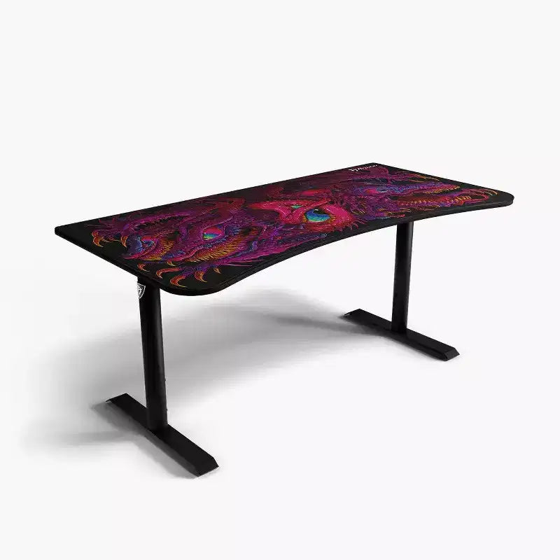 Tappetino per Mouse Lavabile da Gaming e Ufficio Curvo Ultrawide Arozzi Special Edition e 3 Fori Personalizzati per Supporti Monitor con Gestione Cavi