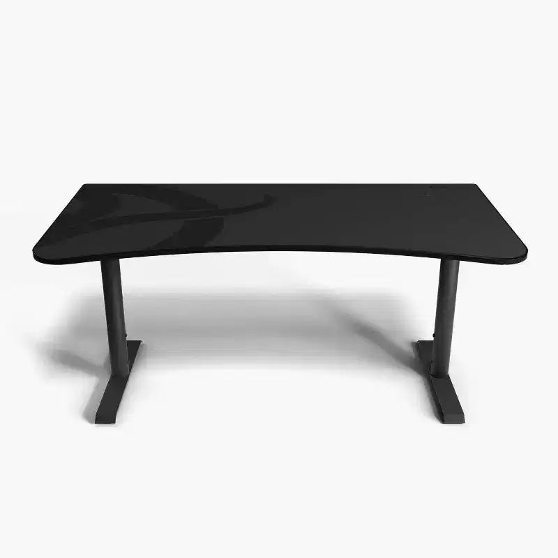 Bureau de jeu et de bureau incurvé ultra-large Arozzi Arena avec tapis de souris lavable et 3 découpes personnalisées pour support d'écran avec gestion des câbles