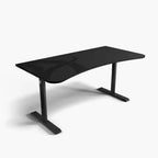 Bureau de jeu et de bureau incurvé ultra-large Arozzi Arena avec tapis de souris lavable et 3 découpes personnalisées pour support d'écran avec gestion des câbles