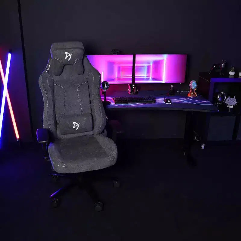 Sedia da ufficio e gaming ergonomica Arozzi Vernazza con reclinazione, rotazione, dondolio, altezza regolabile e supporto lombare e cervicale