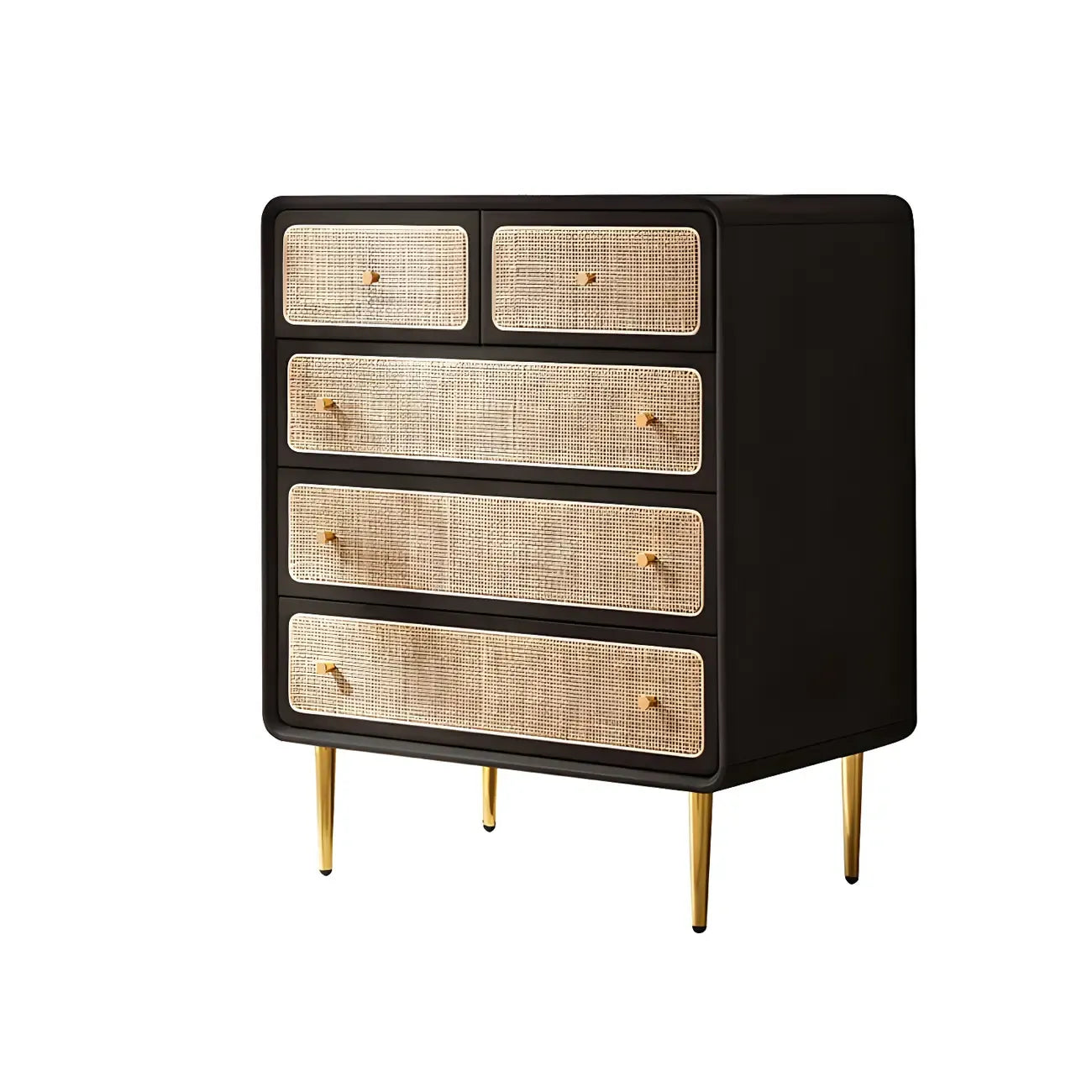 Commode élégante en bois naturel à 4 tiroirs pour la maison