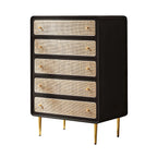Commode élégante en bois naturel à 4 tiroirs pour la maison