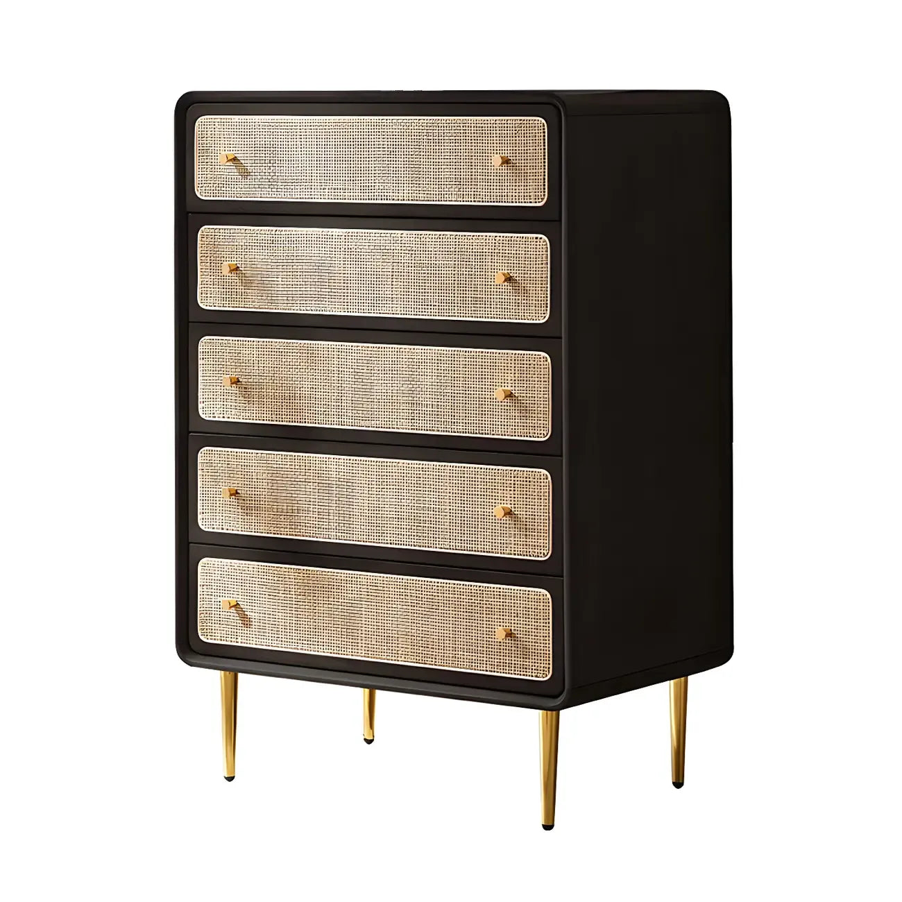 Commode élégante en bois naturel à 4 tiroirs pour la maison