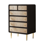 Commode élégante en bois naturel à 4 tiroirs pour la maison