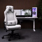 Sedia da ufficio e da gaming Arozzi Vernazza Soft Fabric con cuscini di supporto lombare e cervicale morbidi