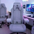 Sedia da ufficio e da gaming Arozzi Vernazza Soft Fabric con cuscini di supporto lombare e cervicale morbidi