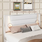 Ensemble de chambre à coucher 3 pièces, lit rembourré Queen Size