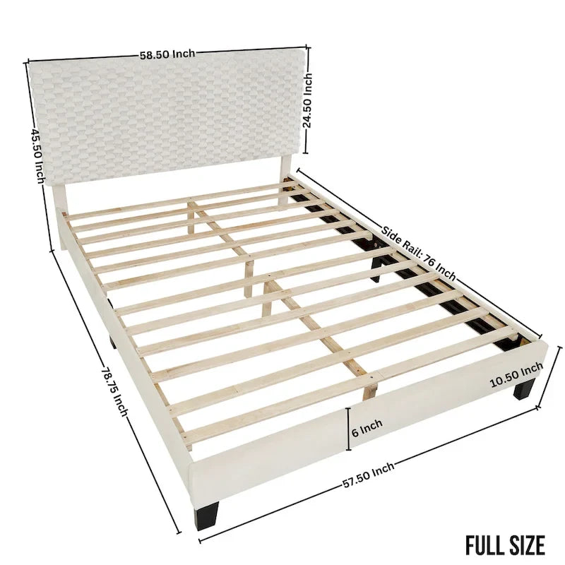 Ensemble de chambre à coucher 3 pièces Roundhill Furniture Findlay, couleur blanc tourterelle
