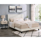 Ensemble de chambre à coucher 3 pièces Roundhill Furniture Findlay, couleur blanc tourterelle