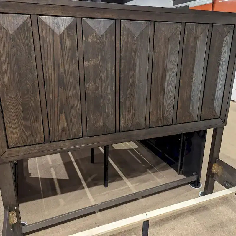 Ensemble de chambre à coucher 3 pièces en bois expresso Uppon de style transitionnel de Furniture of America