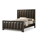 Ensemble de chambre à coucher 3 pièces en bois expresso Uppon de style transitionnel de Furniture of America