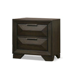 Ensemble de chambre à coucher 3 pièces en bois expresso Uppon de style transitionnel de Furniture of America
