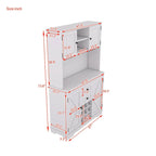 Meuble de cuisine de 73,8 po de hauteur avec rangement