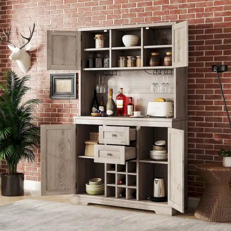 Meuble de cuisine de 73,8 po de hauteur avec rangement