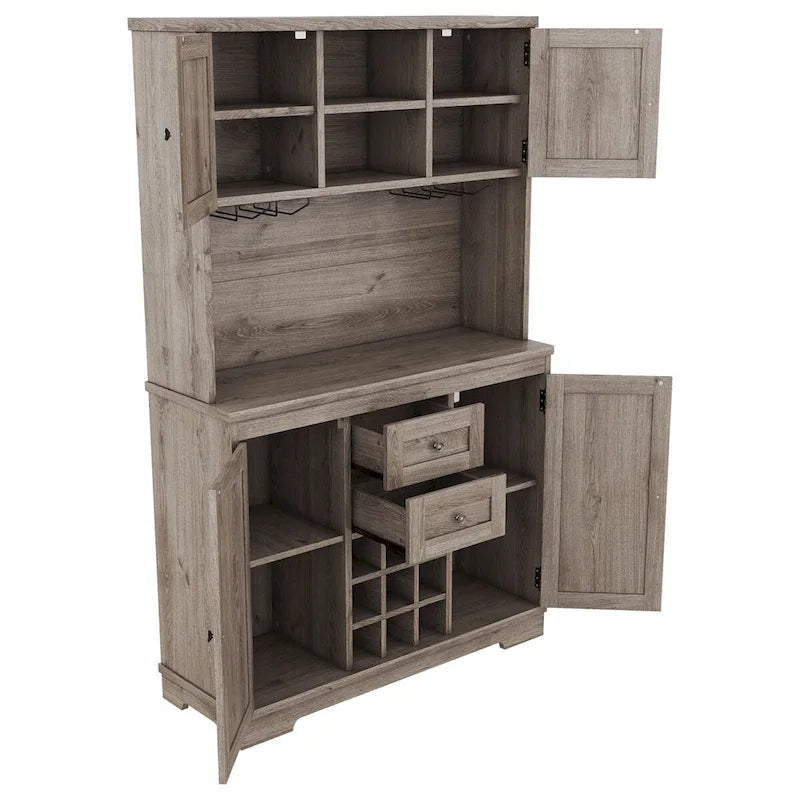 Meuble de cuisine de 73,8 po de hauteur avec rangement