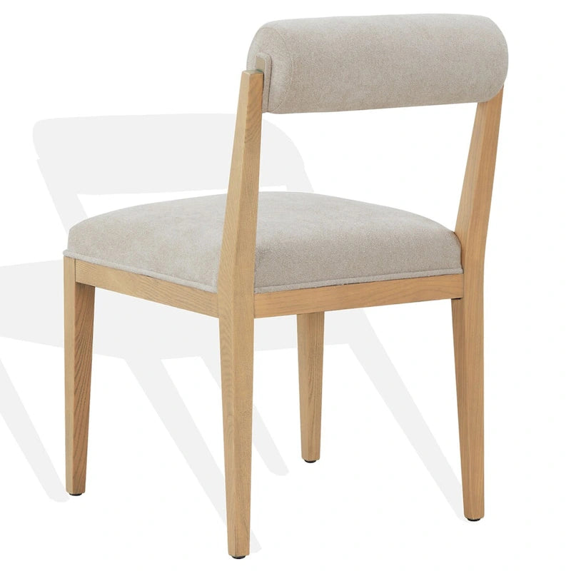 Chaise de salle à manger 20 po avec dossier roulé - 20 larg. x 25 prof. x 33 haut.
