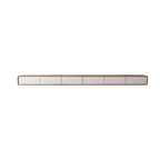 Meuble TV moderne en bois marron avec longs tiroirs (79 cm)