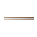 Meuble TV moderne en bois marron avec longs tiroirs (79 cm)