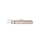 Meuble TV moderne en bois marron avec longs tiroirs (79 cm)