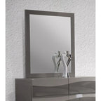 Ensemble de chambre à coucher Somette Devlin gris brillant, 4 pièces, format king