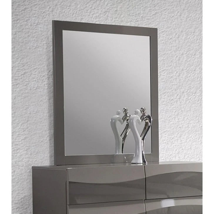 Ensemble de chambre à coucher Somette Devlin gris brillant 4 pièces, format queen