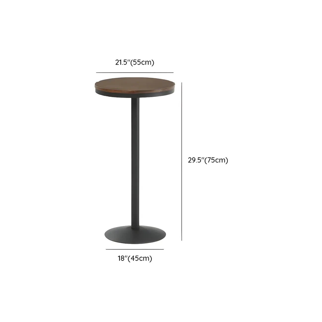Tavolo da Bar Industriale Rustico Regolabile in Legno per Pub Domestico