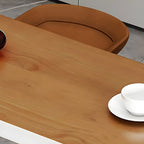 Tables de bar de rangement en bois brun glamour, forme libre, fer blanc