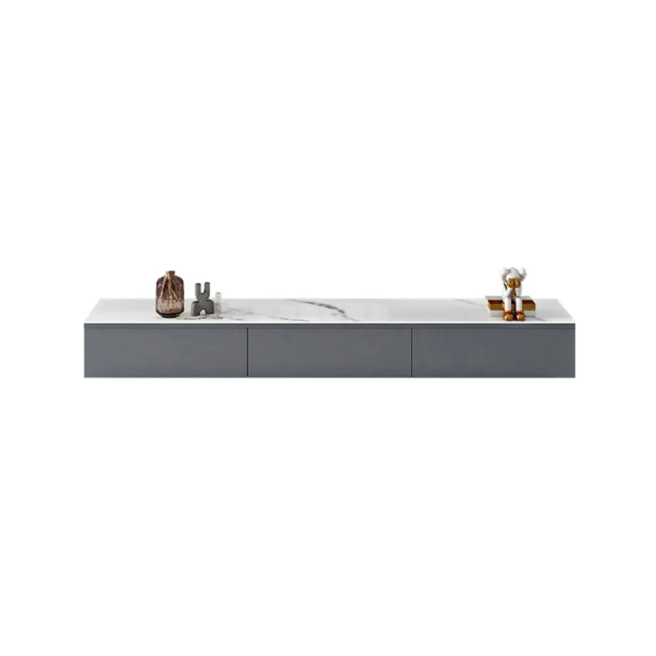 Mobile TV con 63 cassetti flottanti per gestione cavi Grey Stone
