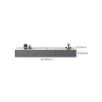 Mobile TV con 63 cassetti flottanti per gestione cavi Grey Stone