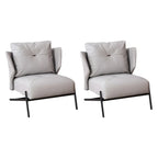Fauteuil d'appoint moderne en cuir résistant aux chats, à dossier haut