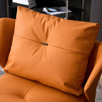 Fauteuil d'appoint moderne en cuir résistant aux chats, à dossier haut