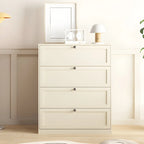 Commodes et chiffonniers élégants en acier blanc avec tiroirs pour la maison