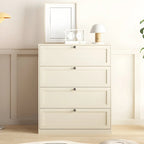 Commodes et chiffonniers élégants en acier blanc avec tiroirs pour la maison