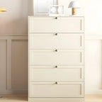 Commodes et chiffonniers élégants en acier blanc avec tiroirs pour la maison
