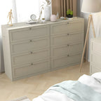 Commodes et chiffonniers élégants en acier blanc avec tiroirs pour la maison