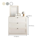 Commodes et chiffonniers élégants en acier blanc avec tiroirs pour la maison