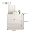 Commodes et chiffonniers élégants en acier blanc avec tiroirs pour la maison