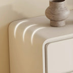 Commodes classiques en bois blanc cassé avec rangement et tiroirs