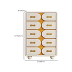 Commodes classiques en bois blanc cassé avec rangement et tiroirs