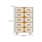Commodes classiques en bois blanc cassé avec rangement et tiroirs